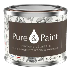 Peinture végétale velouté Brun ours 100ML - Pure & Paint