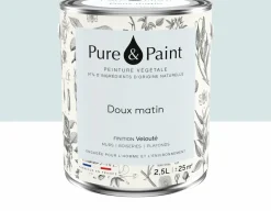 Peinture végétale velouté Doux matin 2,5L - Pure & Paint