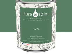 Peinture végétale velouté Forêt 2,5L - Pure & Paint