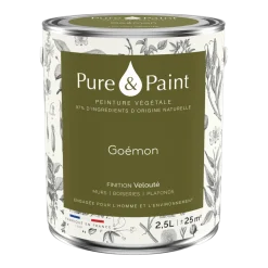 Peinture végétale velouté Goémon 2,5L - Pure & Paint