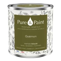 Peinture végétale velouté Goémon 0,5L - Pure & Paint