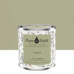 Peinture végétale velouté Lézard 0,5L - Pure & Paint