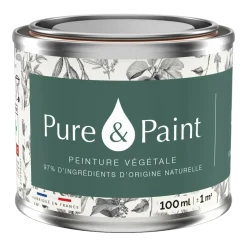Peinture végétale velouté Olivier 100ML - Pure & Paint