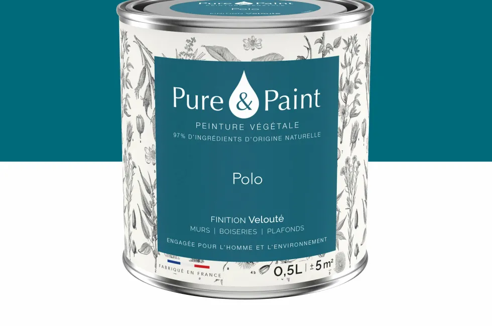 Peinture végétale velouté Polo 0,5L - Pure & Paint