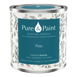 Peinture végétale velouté Polo 0,5L - Pure & Paint