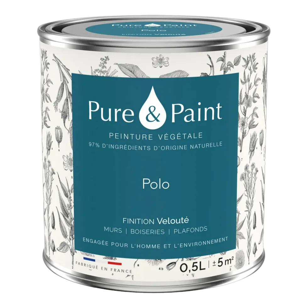 Peinture végétale velouté Polo 0,5L - Pure & Paint