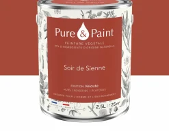 Peinture végétale velouté Soir de Sienne 2,5L - Pure & Paint