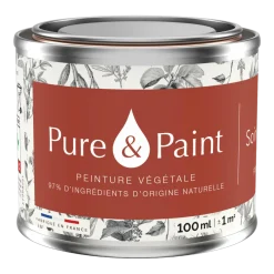 Peinture végétale velouté Soir de Sienne 100ML - Pure & Paint