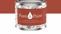 Peinture végétale velouté Soir de Sienne 100ML - Pure & Paint