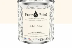 Peinture végétale velouté Soleil d'hiver 0,5L - Pure & Paint