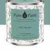 Peinture végétale velouté Vert de gris 0,5L - Pure & Paint