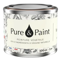Peinture végétale velouté Vert jasmin 100ML - Pure & Paint