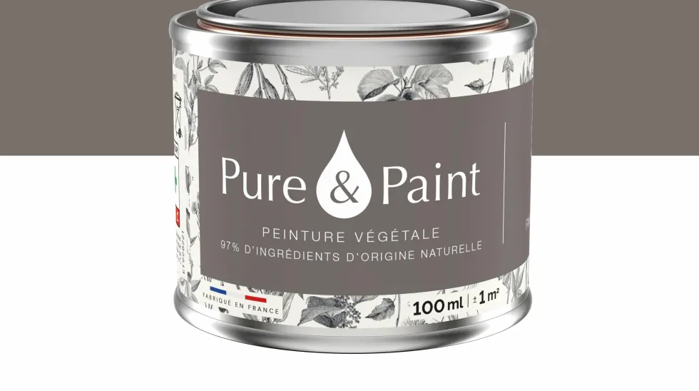 Peinture végétale velouté Vison 100ML - Pure & Paint