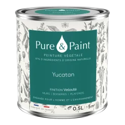 Peinture végétale velouté Yucatan 0,5L - Pure & Paint