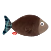 Peluche poisson chocolat et imprimé écossais Charles - Adada