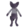 Peluche renard bleu nuit avec sa marinière grand 48cm Arthus - Adada