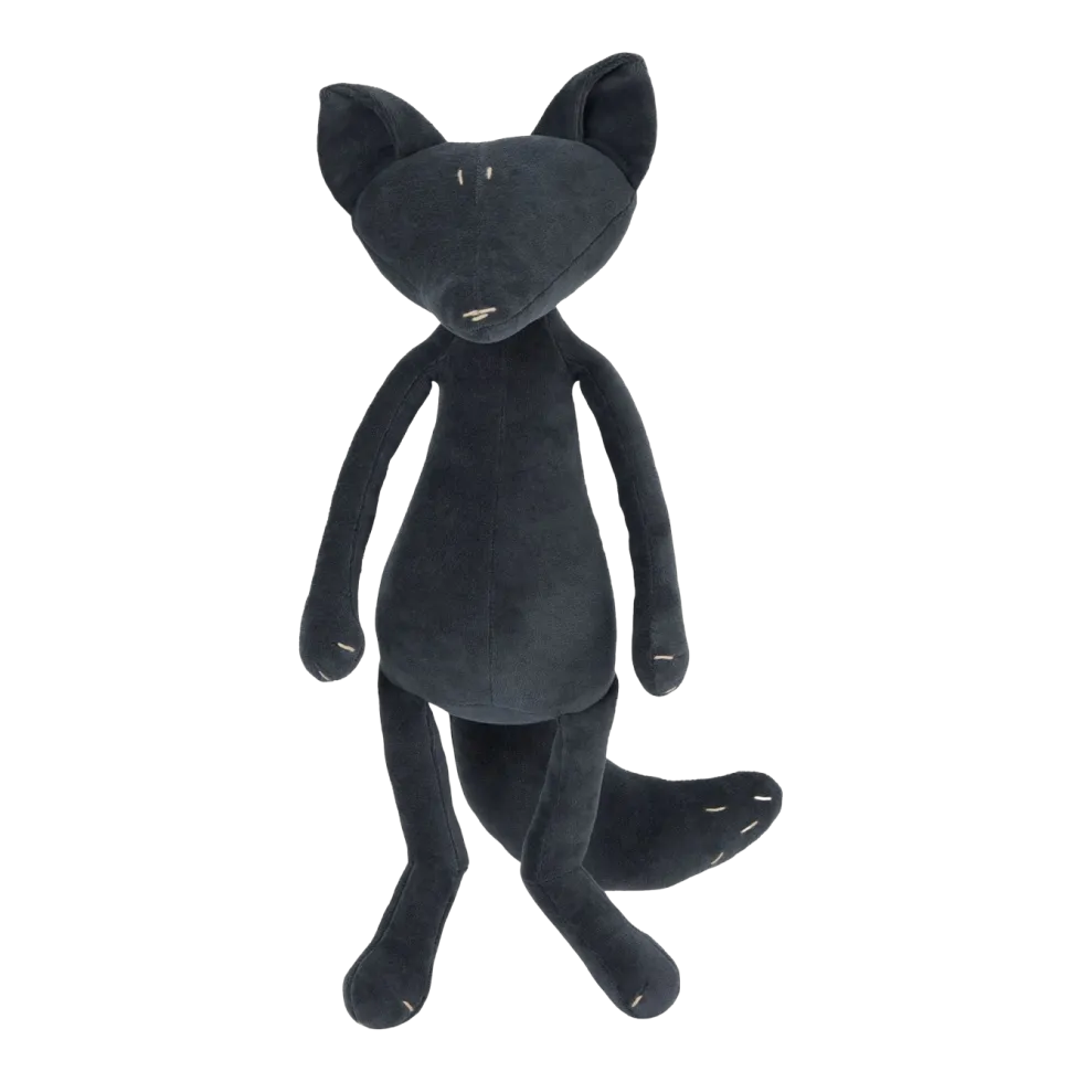 Peluche renard bleu nuit grand 48cm Arthus - Adada