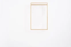 Penderie murale pour vêtements en chêne naturel 74,4x30x126,2cm Gardero-b2 - das kleine b