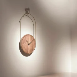 Pendule en noyer et laiton Eslabón G - Nomon