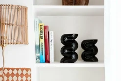 Petit bougeoir en céramique noir Ganache - Cosin Paris