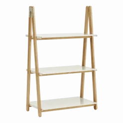 Petite bibliothèque en frêne et acier blanc One Step Up blanc - Normann Copenhagen