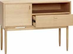 Petite commode avec 1 tiroir et 1 porte en chêne - Hübsch