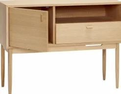 Petite commode avec 1 tiroir et 1 porte en chêne - Hübsch