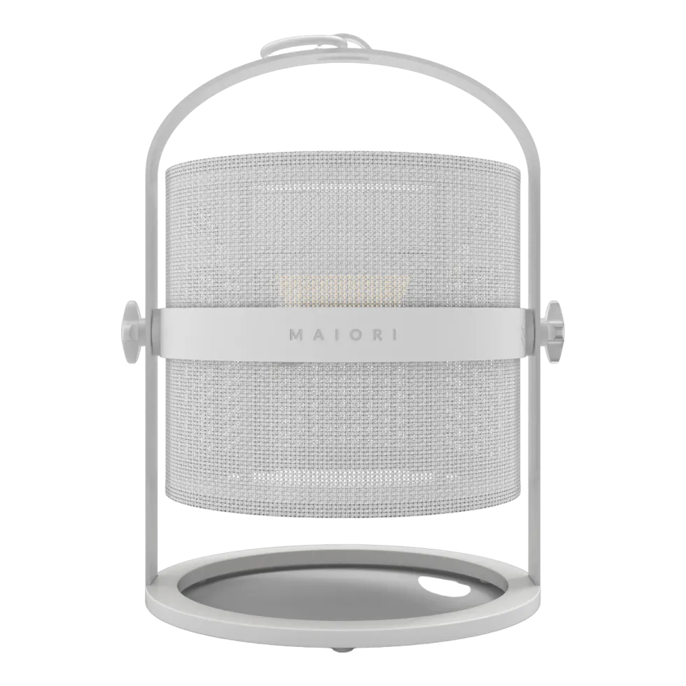 Petite lampe abat-jour blanc et cadre blanc La Lampe Petite - Maiori