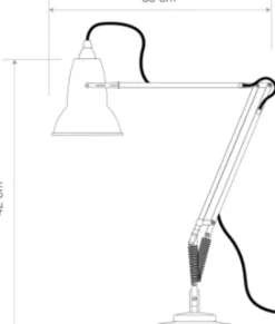 Petite lampe de bureau noire 50 cm Original 1227 Mini - Anglepoise