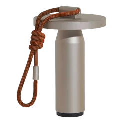 Petite lampe nomade en aluminium gris Quasar - Petite Friture