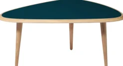 Petite table basse bleu peacock Fifties - RED Edition