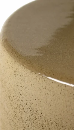 Petite table d'appoint beige en céramique - Serax