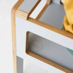 Petite table grise double Flex - Nuki Shop
