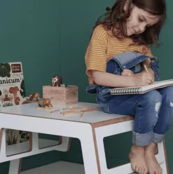 Petite table grise Flex - Nuki Shop