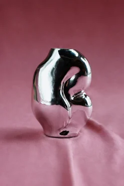 Petit vase en verre Gleam Chrome - HKLIVING