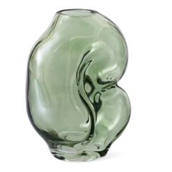 Petit vase en verre Gleam Olive - HKLIVING