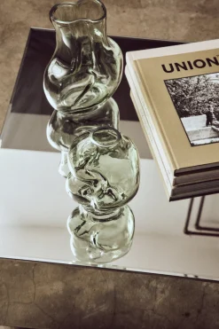 Petit vase en verre Gleam Olive - HKLIVING