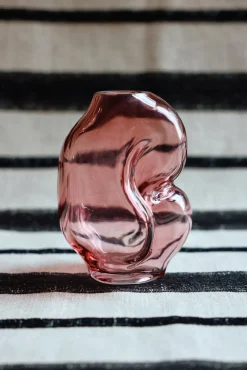 Petit vase en verre Gleam Rose - HKLIVING