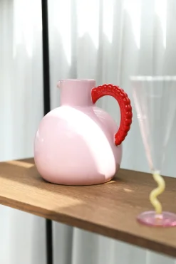 Pichet en grès perle rose 20,5cm - &Klevering