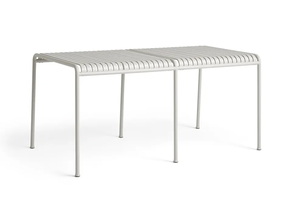 Pied central pour banc de jardin en acier peint crème Palissade - HAY