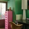 Pied de lampadaire conique en grès crème XL - HKliving