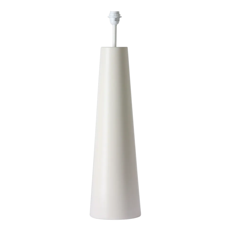 Pied de lampadaire conique en grès crème XL - HKliving