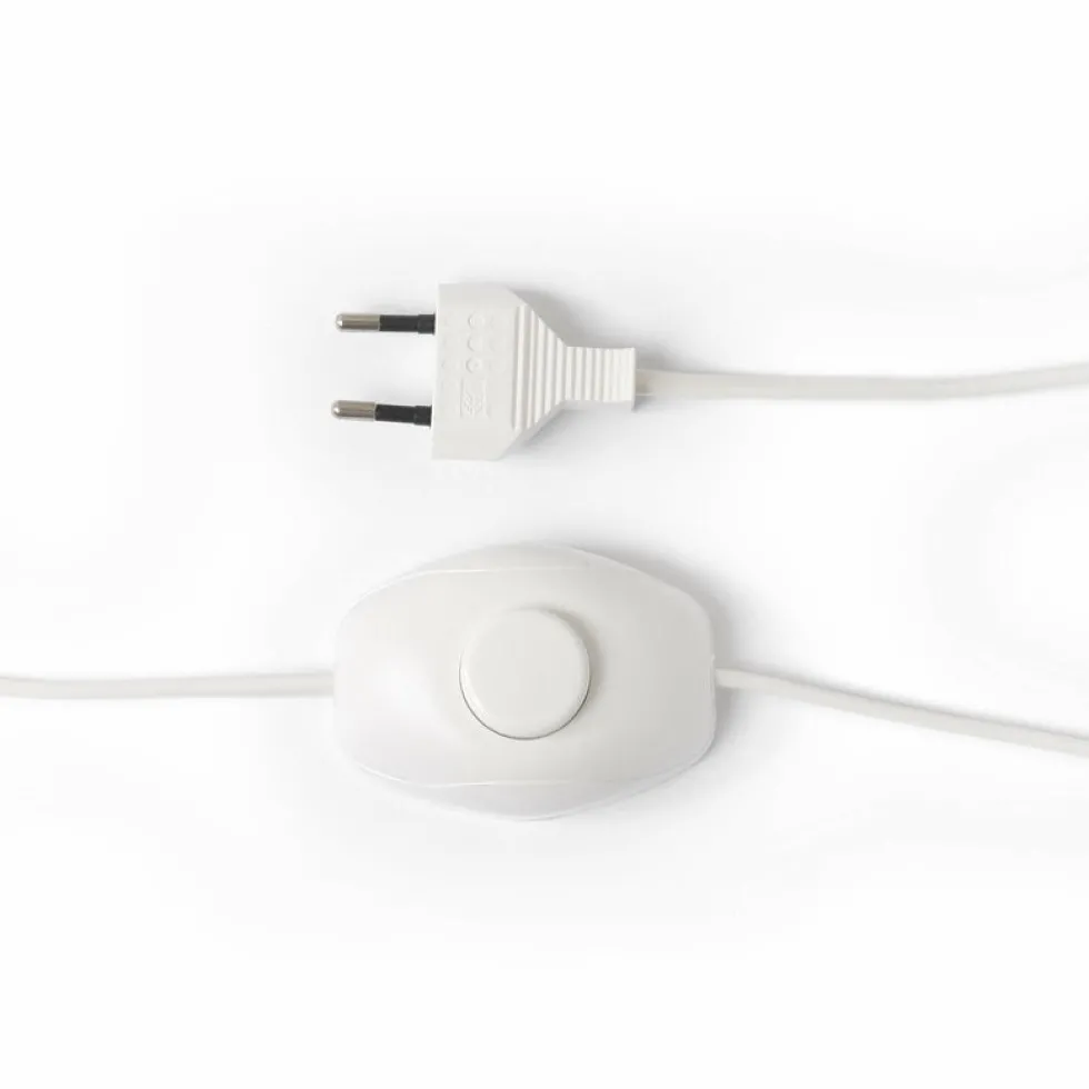 Pied de lampadaire conique en grès crème XL - HKliving