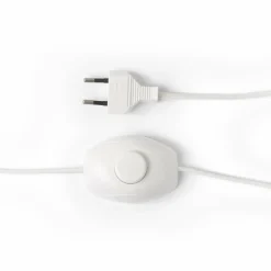 Pied de lampadaire conique en grès crème XL - HKliving