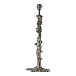 Pied de lampe en métal argenté Drip - Pols Potten