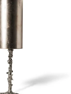 Pied de lampe en métal argenté Drip - Pols Potten