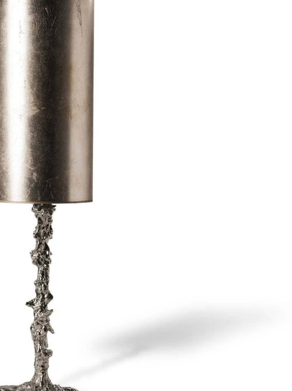 Pied de lampe en métal argenté Drip - Pols Potten