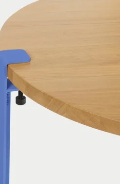 Pied de table en acier bleu azur 75cm - TIPTOE