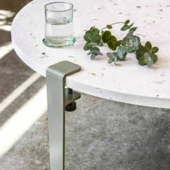 Pied de table en acier gris eucalyptus 43 cm - TIPTOE