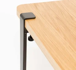Pied de table en acier gris-noir patiné 43 cm - TIPTOE